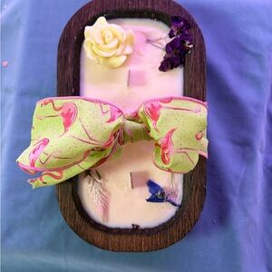 Handmade Dough Bowl Candle